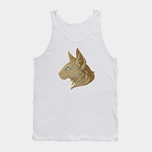 Gold cat Tank Top